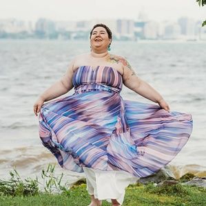 City Chic Strapless Formal Dress